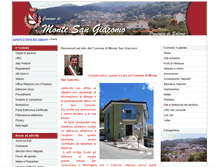 Tablet Screenshot of comune.montesangiacomo.sa.it
